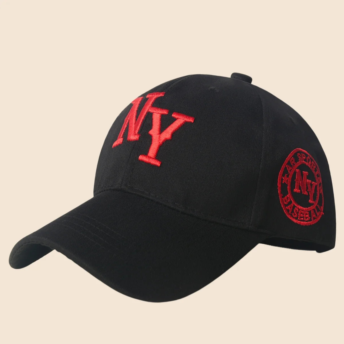 New York Style Baseball Cap 3D Embroidered NY Logo Adjustable Dad Hat for Men Women Fashion Sports Casual Sun Hat