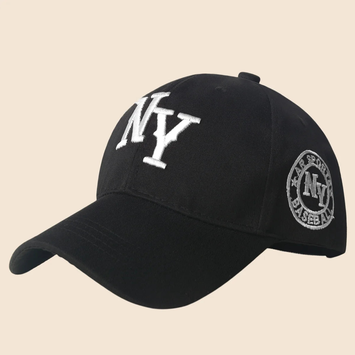 New York Style Baseball Cap 3D Embroidered NY Logo Adjustable Dad Hat for Men Women Fashion Sports Casual Sun Hat